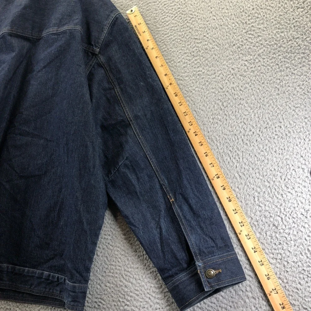Vintage State Property Jacket Mens 2XL XXL Blue Denim Rocawear Y2K Hip Hop